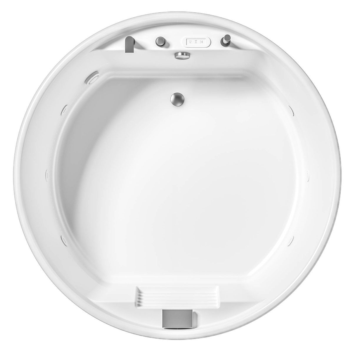 Whirlpool round built-in bathtub THEA ROUND Thea Collection By Albatros