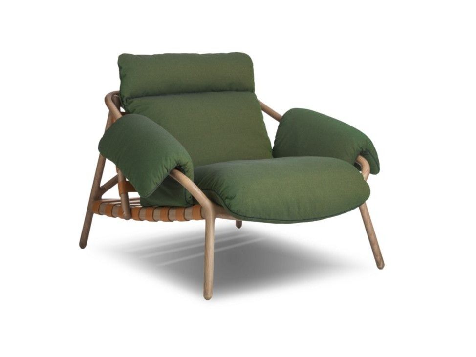Fabric armchair with armrests TRAVELER AMERICAIN By Roche Bobois design