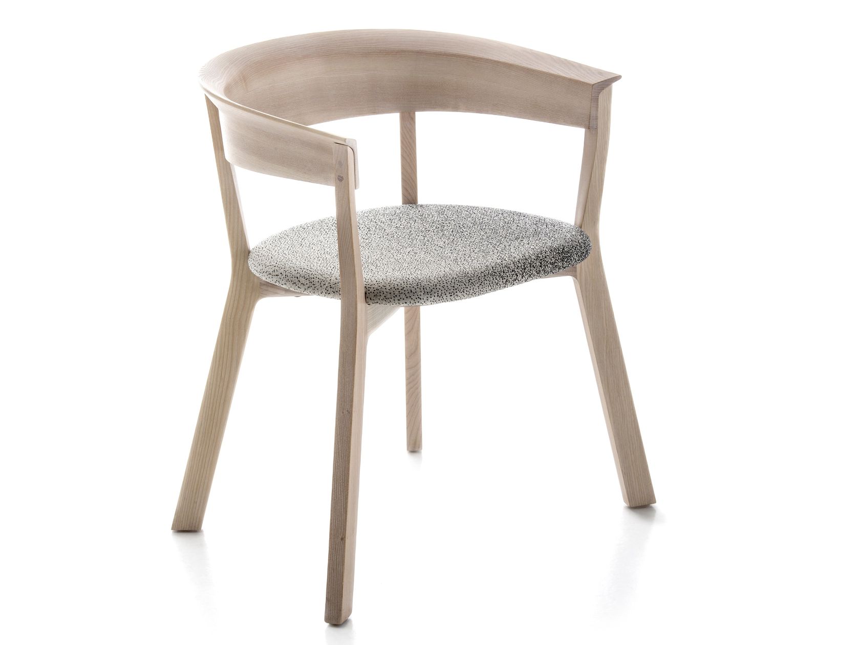 Ash chair with armrests WOOD BIKINI Chair By Moroso design Werner