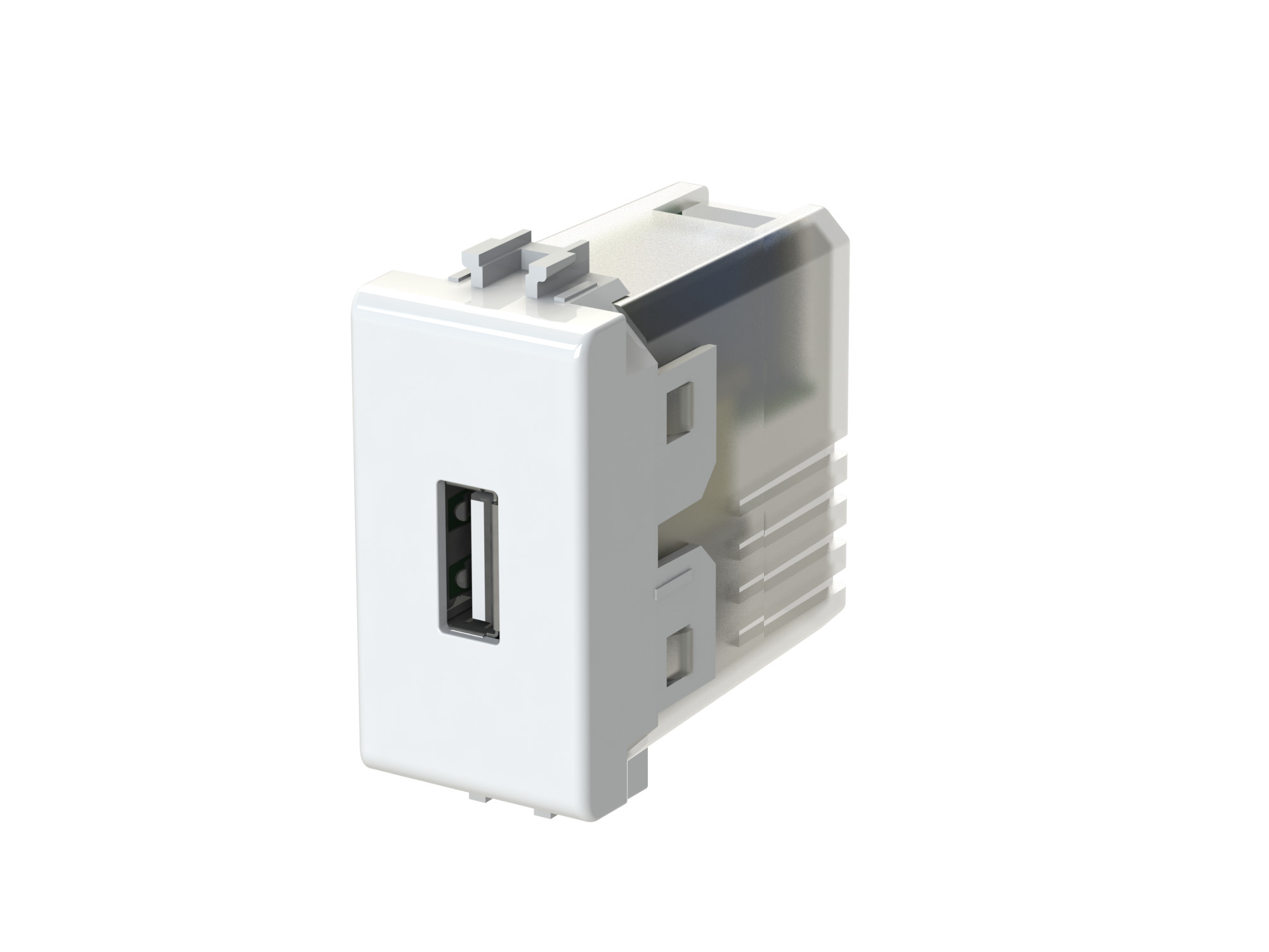 Alimentatore da incasso USB 2.1 per serie civile