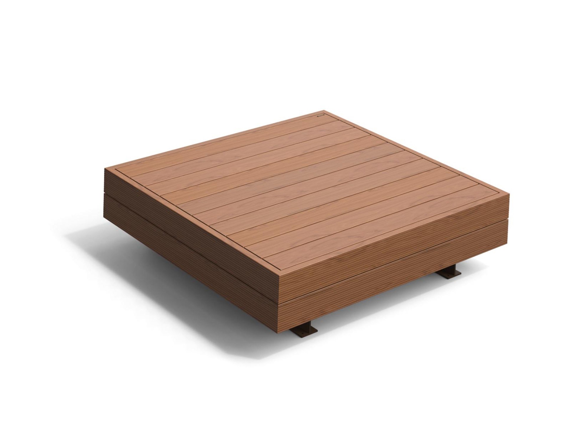 Panchina modulare in legno