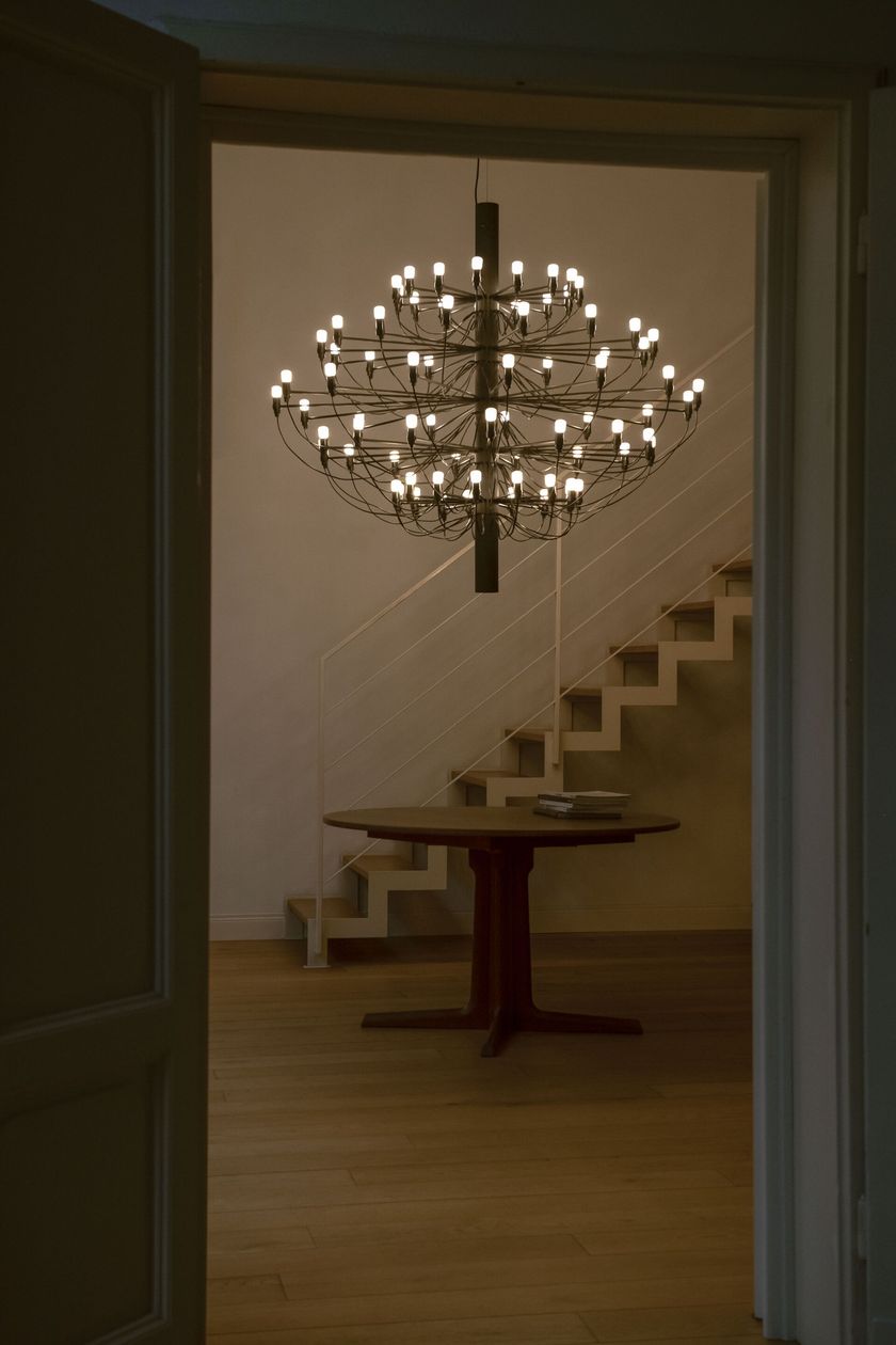 2097/75 LED metal pendant lamp By Flos | design Gino Sarfatti