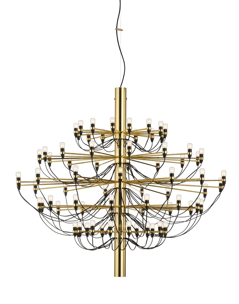 2097/75 LED metal pendant lamp By Flos | design Gino Sarfatti