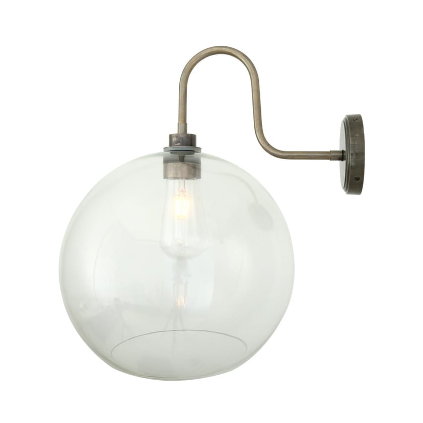 Direct light handmade wall lamp for bathroom LEITH Swan Neck Leith