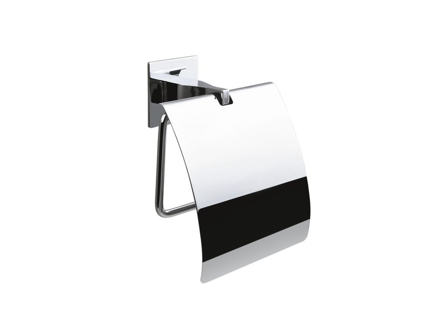 Appoggio ribaltabile con portarotolo per bagno Colombo Design 65 cm B9729 • Maniglie Design