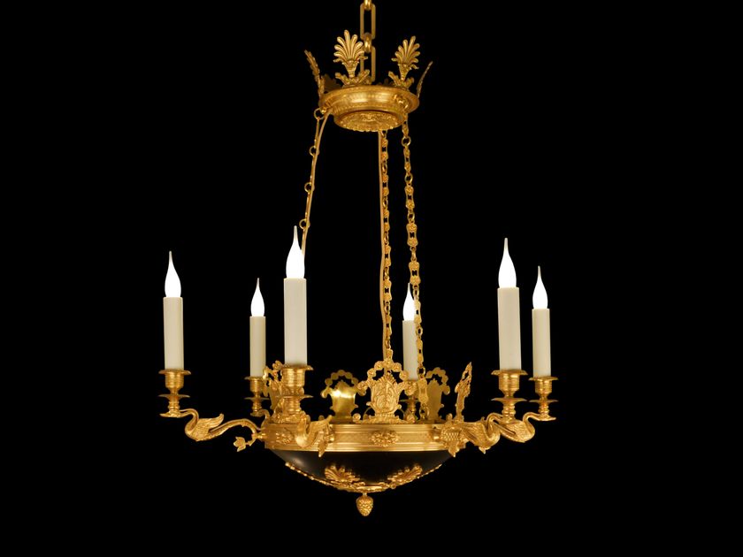 19105 | Lustre Lustre de bronze By Tisserant