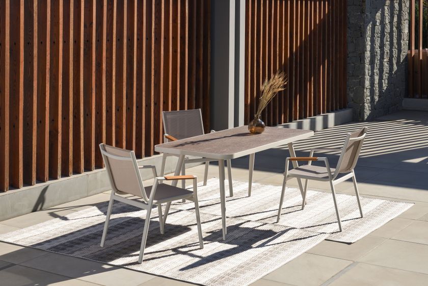 powder coated aluminium garden chairs