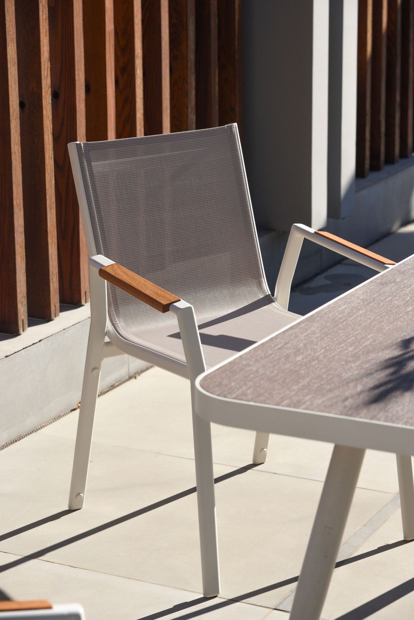 powder coated aluminium garden chairs