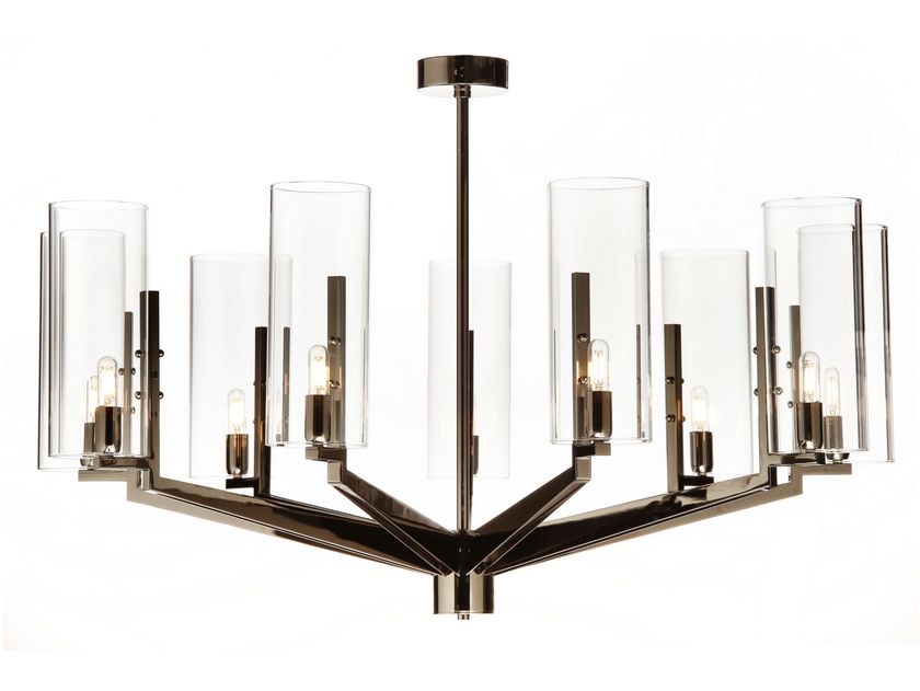 2169/CH9 PYREX | Ceiling lamp LED Borosilicate glass ceiling lamp By Il ...