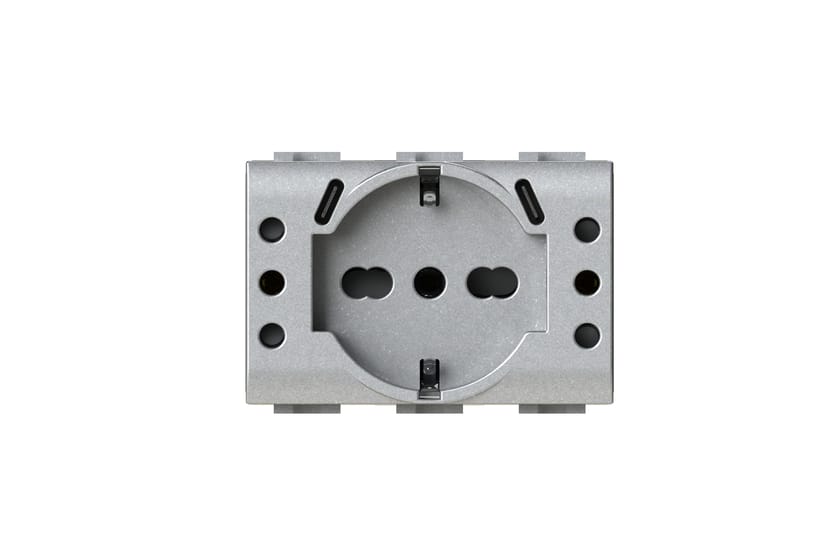 4BUSBP503.NT by 4 BOX - Presa elettrica a 3 moduli con USB - 2