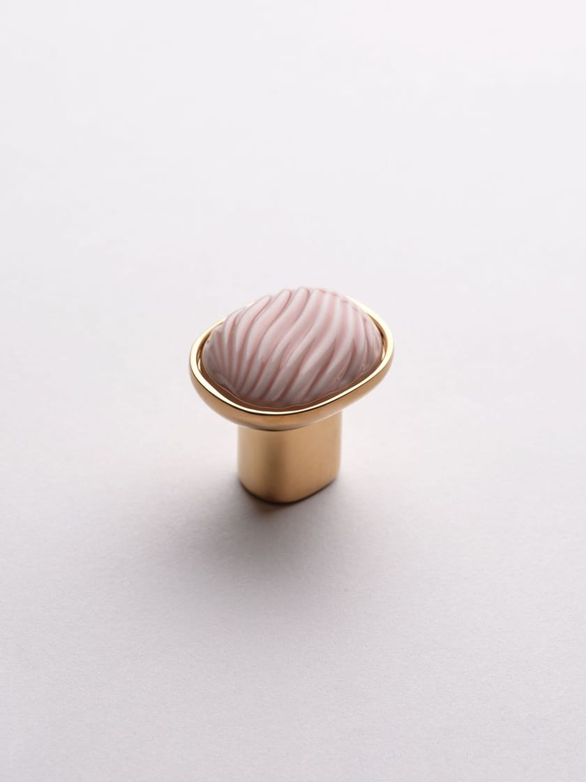 DUNE by Dnd - Pomello per mobili in porcellana e ottone - 10