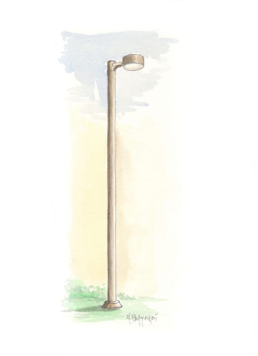 ACELUM by Aldo Bernardi - Testa palo a LED in ottone - 7