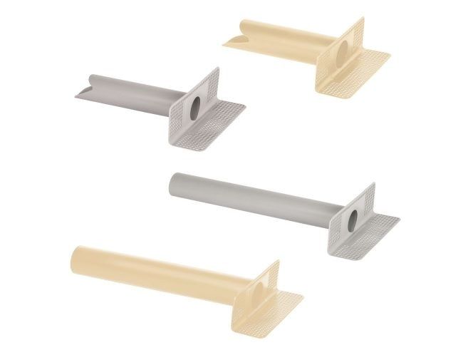 Bocchettone Ad Angolo Per Aereazione - Uscita Quadra E Tonda Da 80 Mm