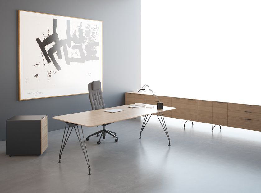 A1 DIRECTIONAL Rectangular laminate executive desk By BK Contract ...