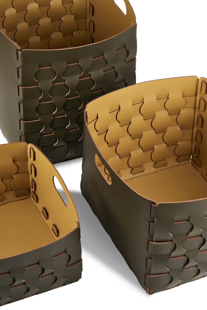 DUBAI Leather basket By ADJ