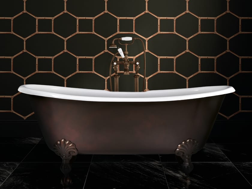 ADMIRAL COPPER EFFECT by Devon&Devon - Vasca da bagno centro stanza in ghisa - 4