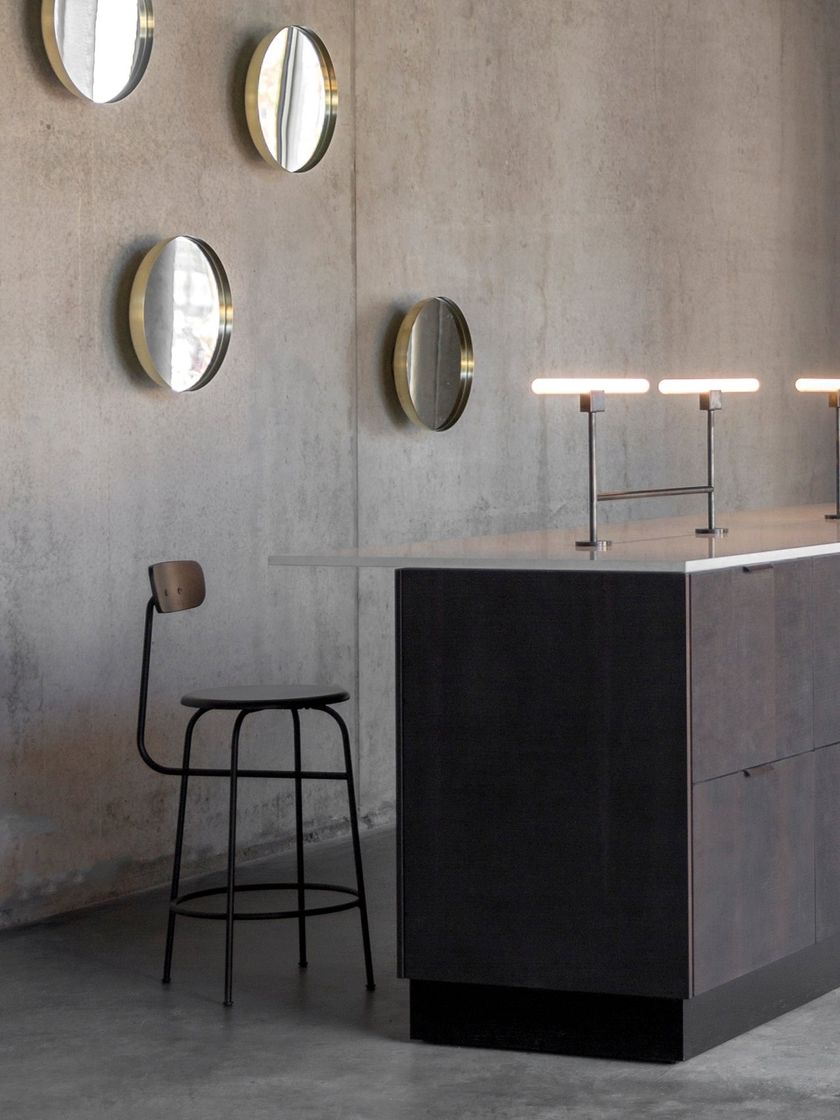 AFTEROOM COUNTER/BAR CHAIR Stool with integrated cushion with back By ...