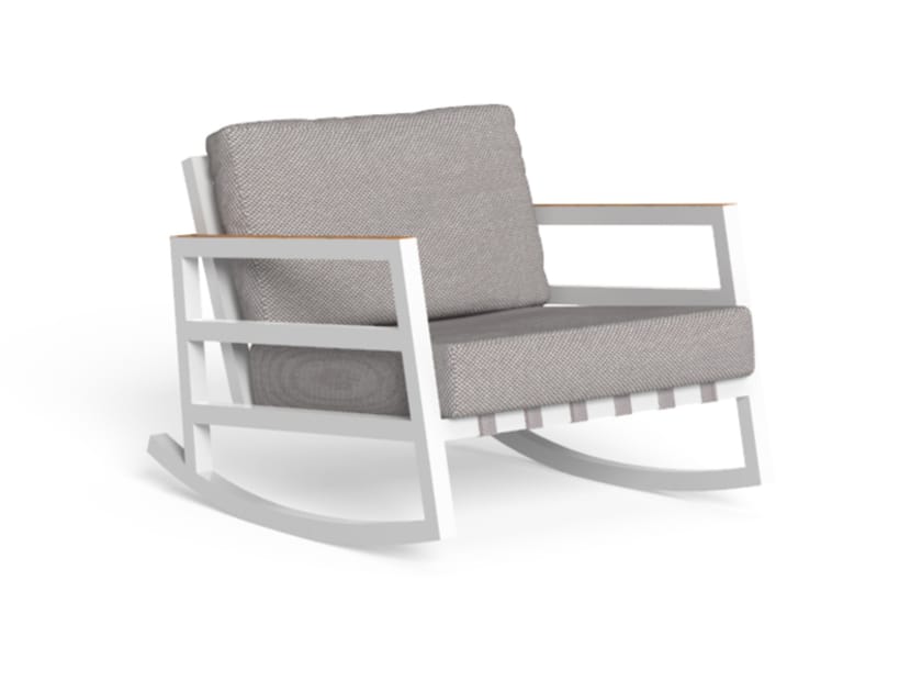Product photograph of Alabama Alu Rocking Garden Armchair from Archiproducts UK