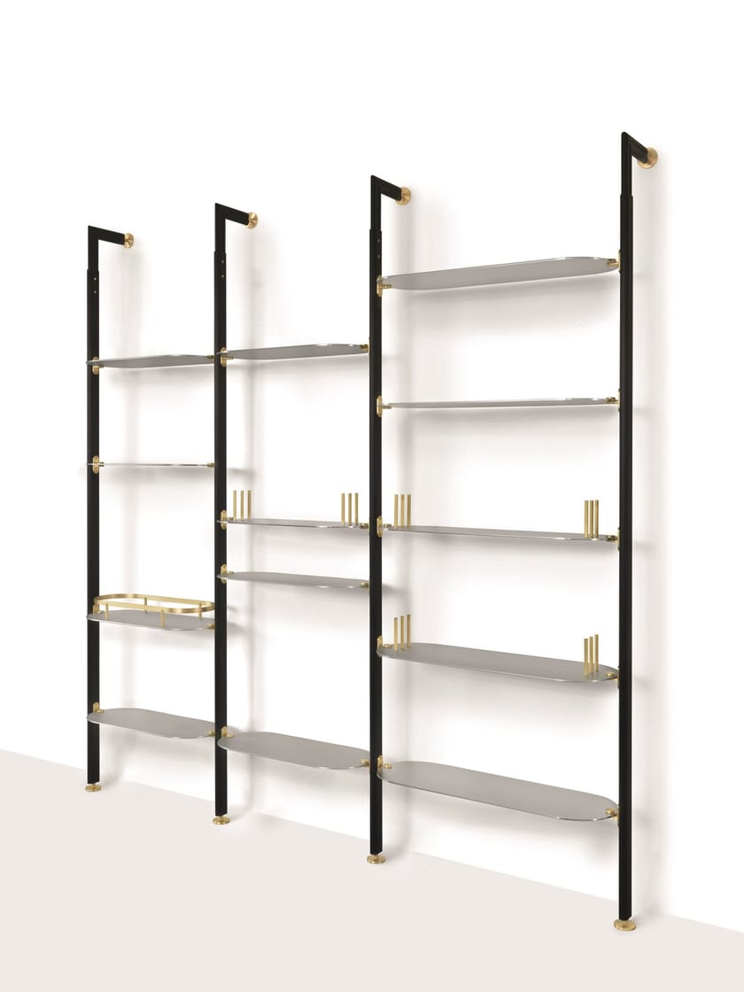 ALBA Wallmounted bookcase Wallmounted metal bookcase By arflex
