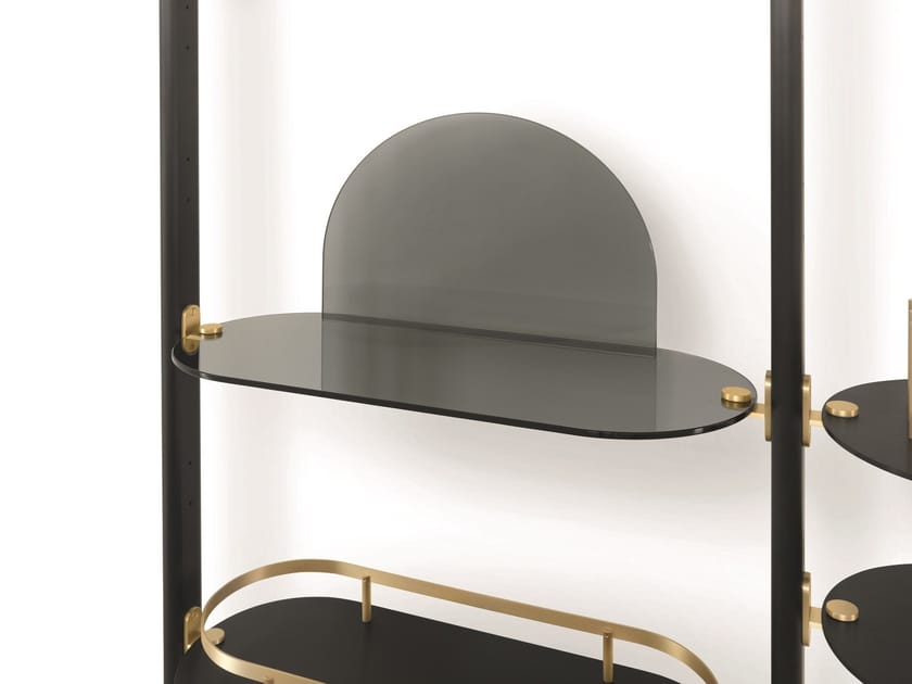 ALBA Wallmounted bookcase Wallmounted metal bookcase By arflex