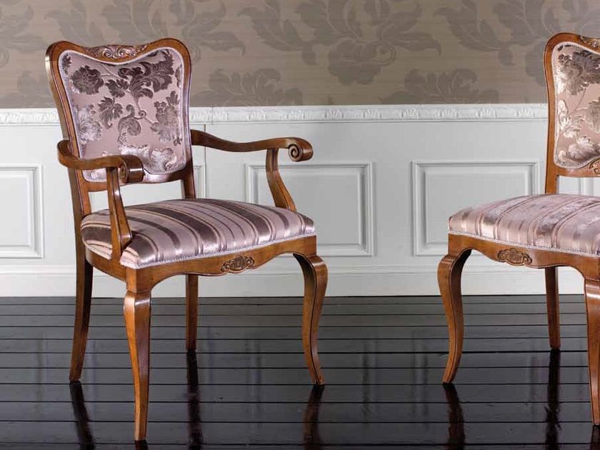 ALEXANDER | Chair with armrests Alexander Collection By Arvestyle
