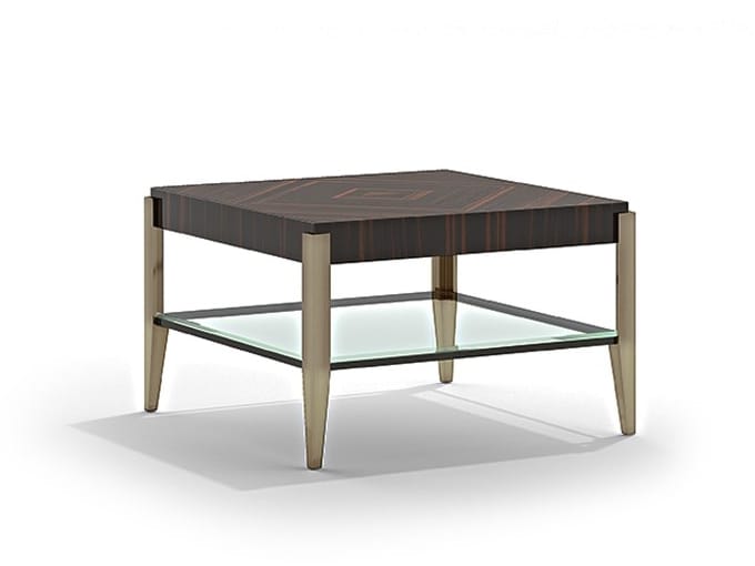 ALIAS Q, Tavolino da caffè quadrato in legno