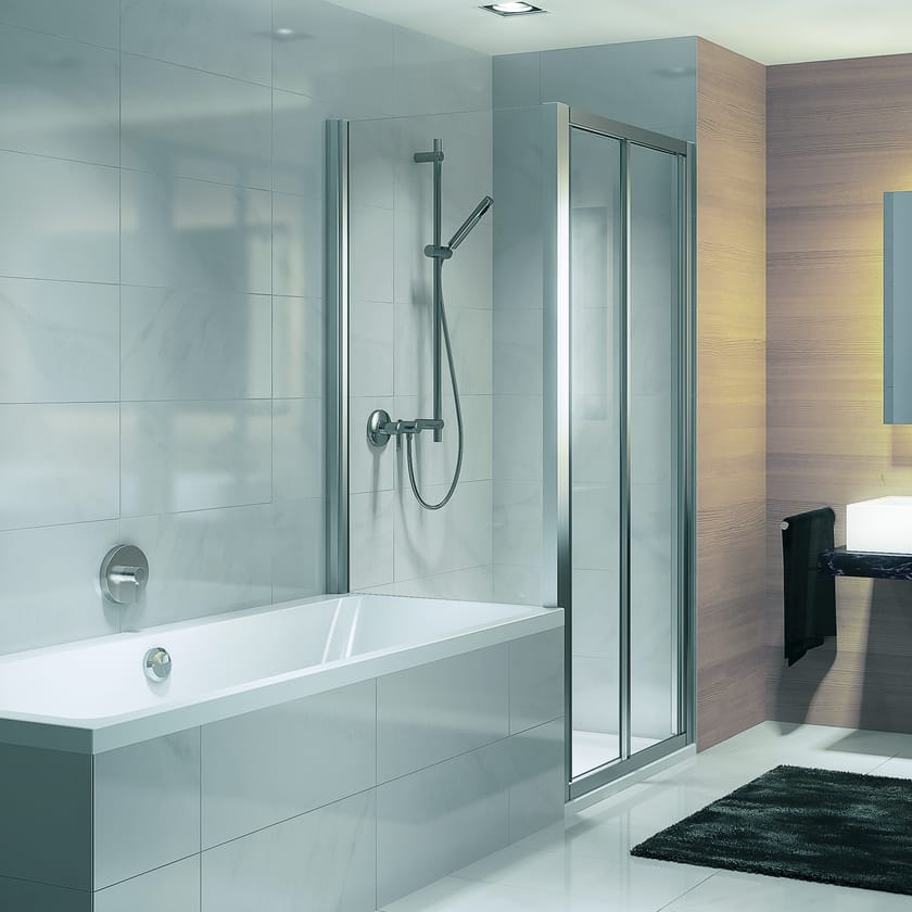 Custom glass shower cabin with sliding door ALLEGRA By DUSCHOLUX