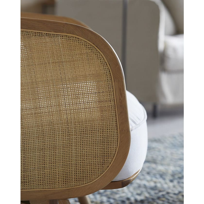 CORNELIUS by AMPM - Poltrona in vimini e tessuto con braccioli - 9