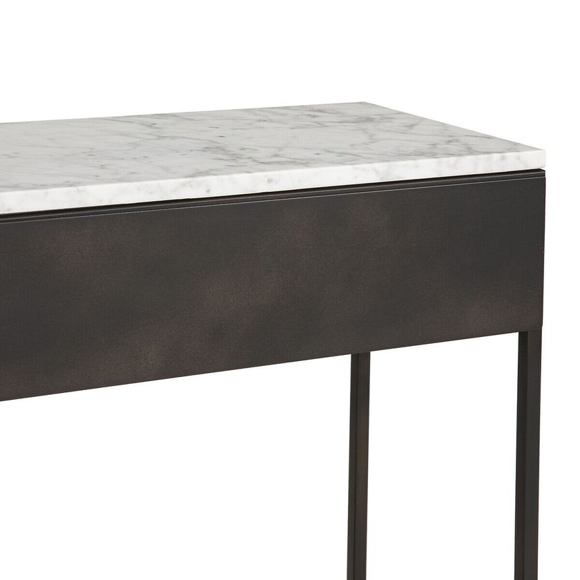 FÉBÉE Rectangular Carrara marble console table with drawers By AMPM