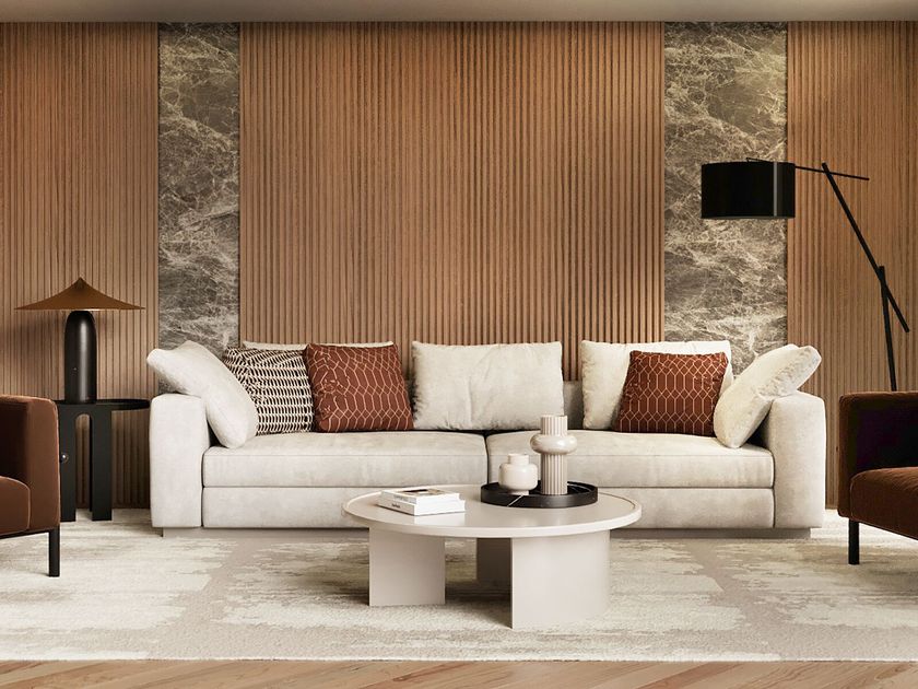URBAN Lacquered oval wooden high side table By ANA ROQUE INTERIORS