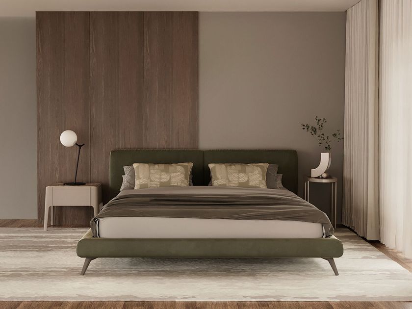 FADE Rectangular wooden bedside table with drawers By ANA ROQUE INTERIORS
