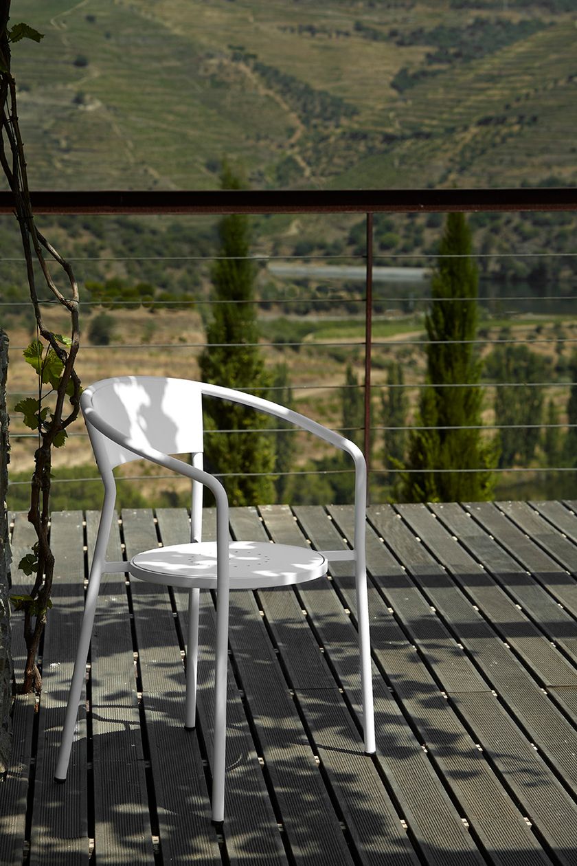 Metal garden chair with armrests ANDALUZA By Adico design Antonio ...