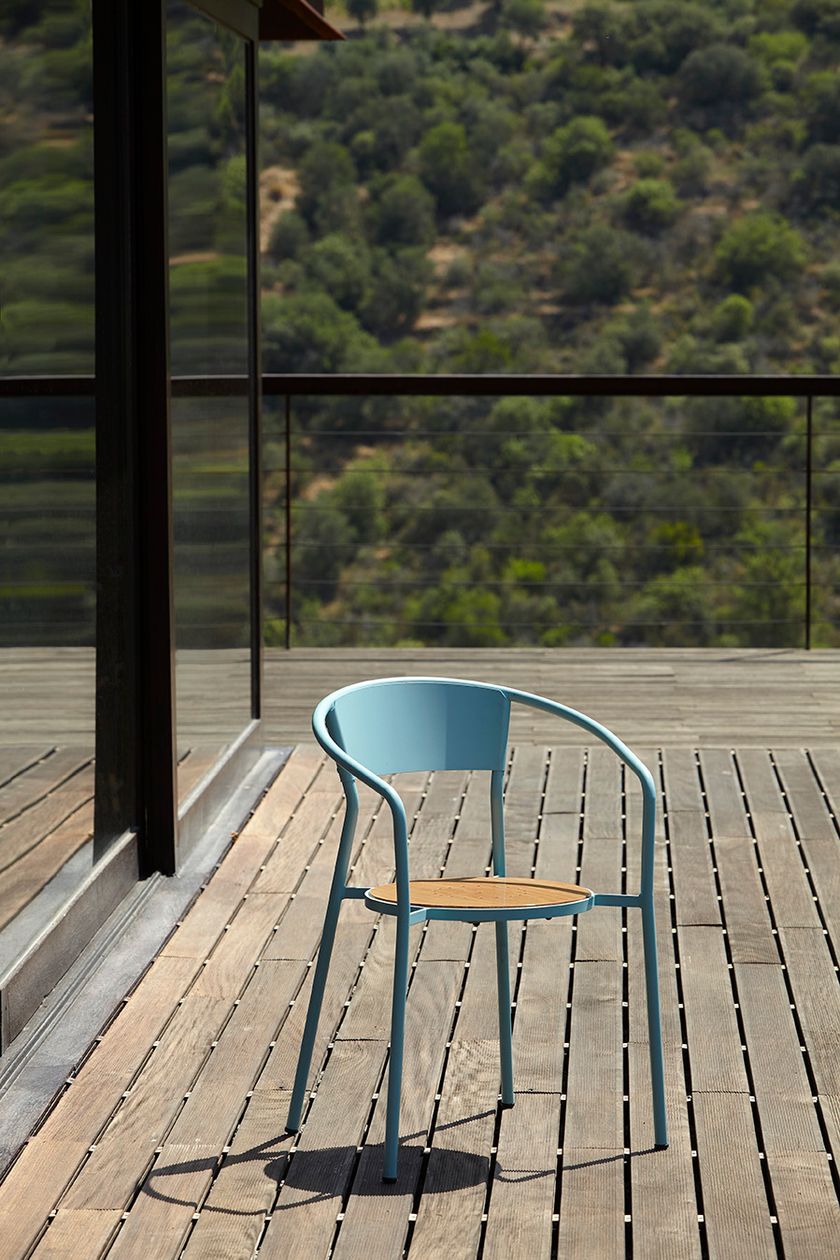 Metal garden chair with armrests ANDALUZA By Adico design Antonio ...