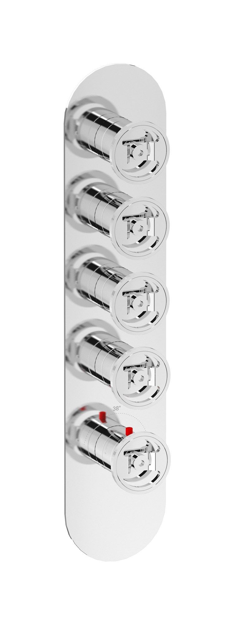 AQUA - 4 WAYS EUA415 by IB - Miscelatore per doccia a 5 fori termostatico - 2