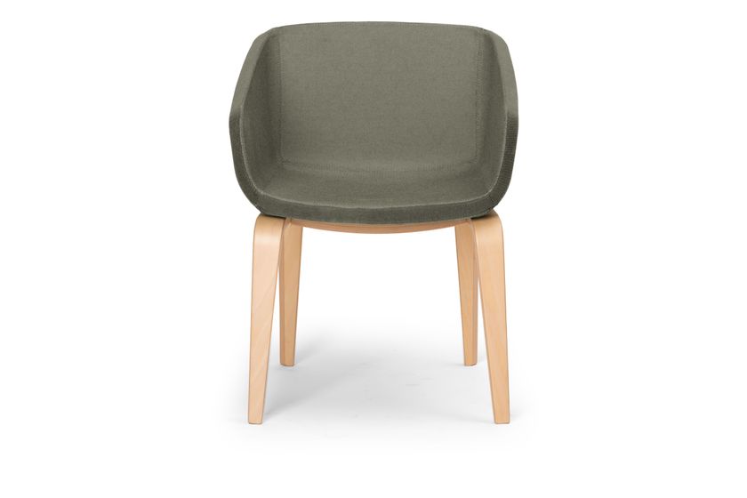 ARCA MINI Upholstered trestle-based chair By True Design | design ...