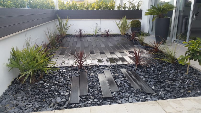 Ciottoli Ardesia Nera Per Giardino - Scaglie 30-80mm, Confezione 25kg