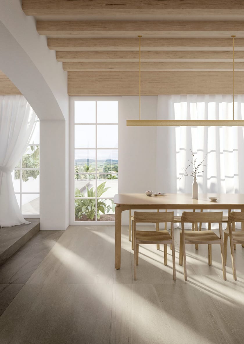 BASALTO BEIGE ACTIVE by ARIOSTEA - Pavimento/rivestimento in gres porcellanato per interni effetto pietra - 9