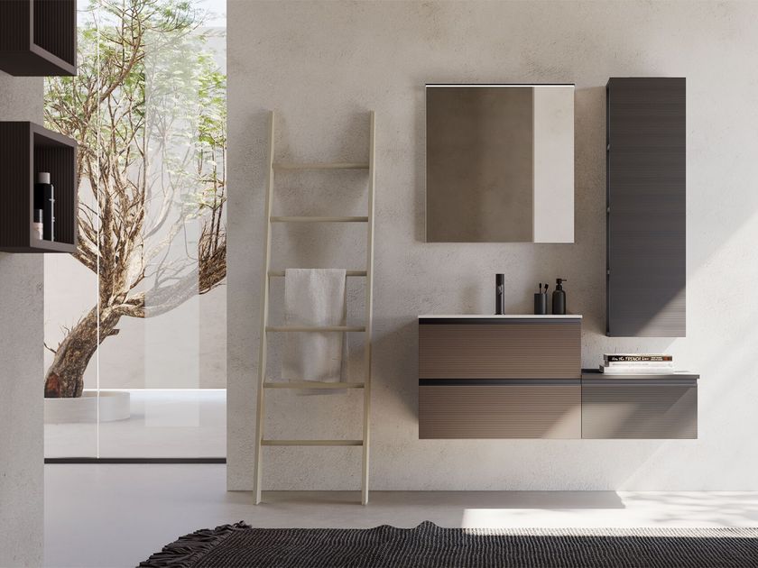 NEW SMART NS05 Mobile lavabo sospeso con lavabo integrato By ARTEBA