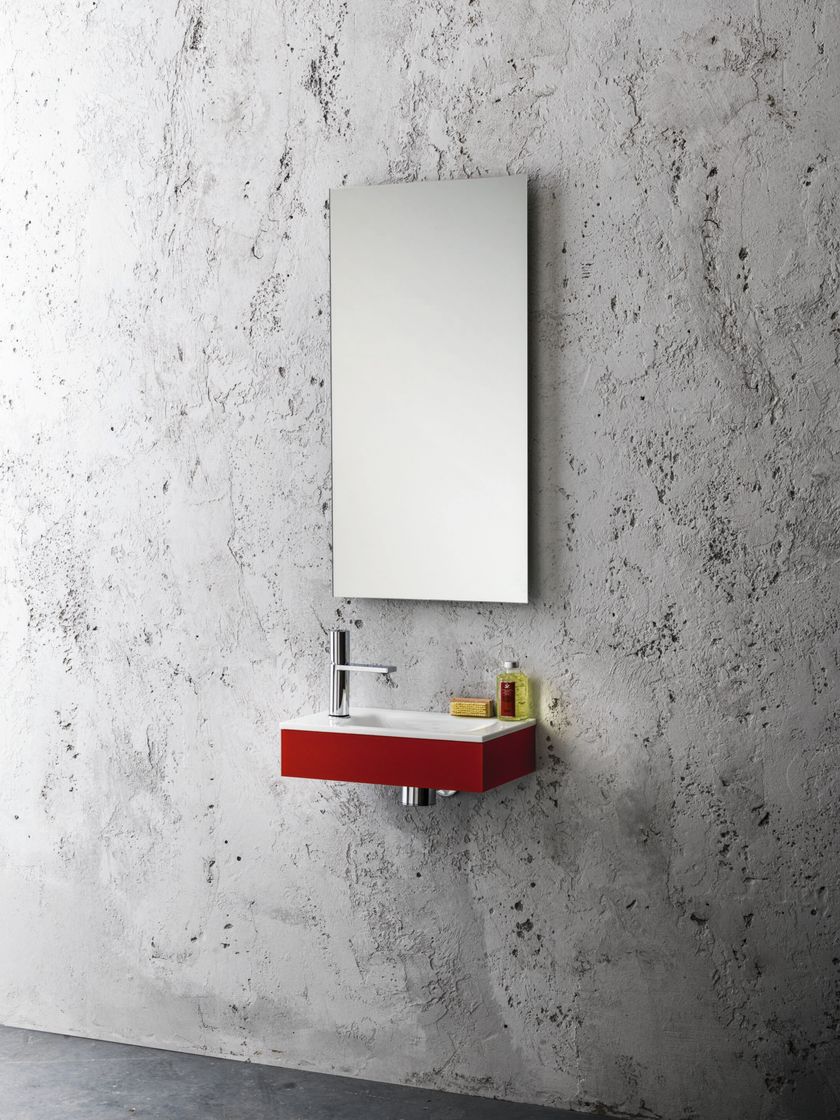 NIMURY Specchio da parete rettangolare 50x70 cm senza cornice per bagno con angoli arrotondati, specchio rettangolare per bagno, camera da letto, soggiorno, orientabile orizzontalmente o verticalmente