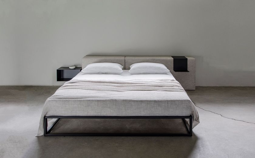 Letto Matrimoniale Dbianch, Letto Contenitore Sfoderabile Con Testiera E Giroletto Contenitore Imbottiti Adatto Per Materasso 160x190 Cm Blu 85206461