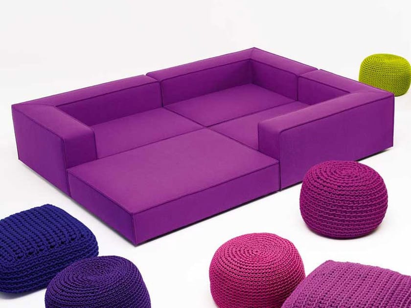 Divano modulare sfoderabile ATOLLO MINI By paola lenti design Francesco