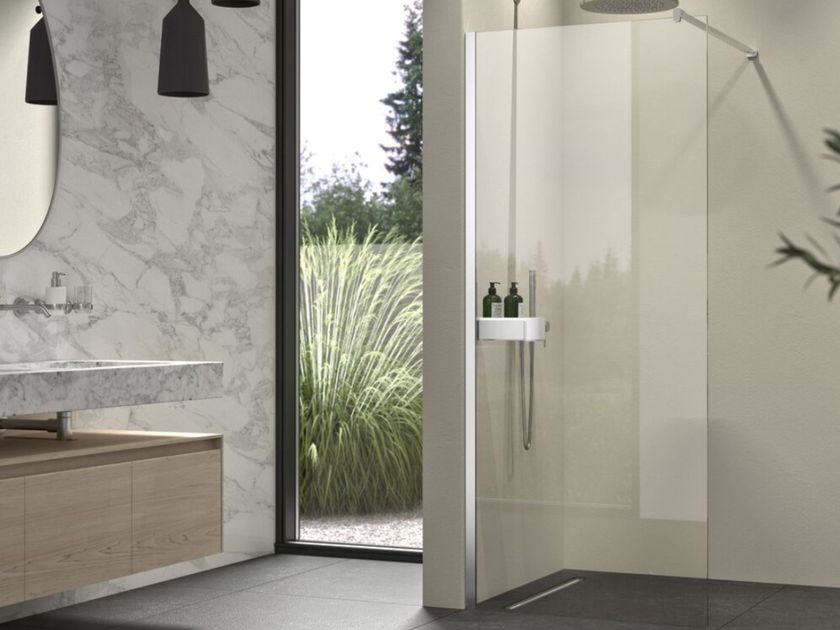 AVENUE Square glass Walk in shower By Sealskin