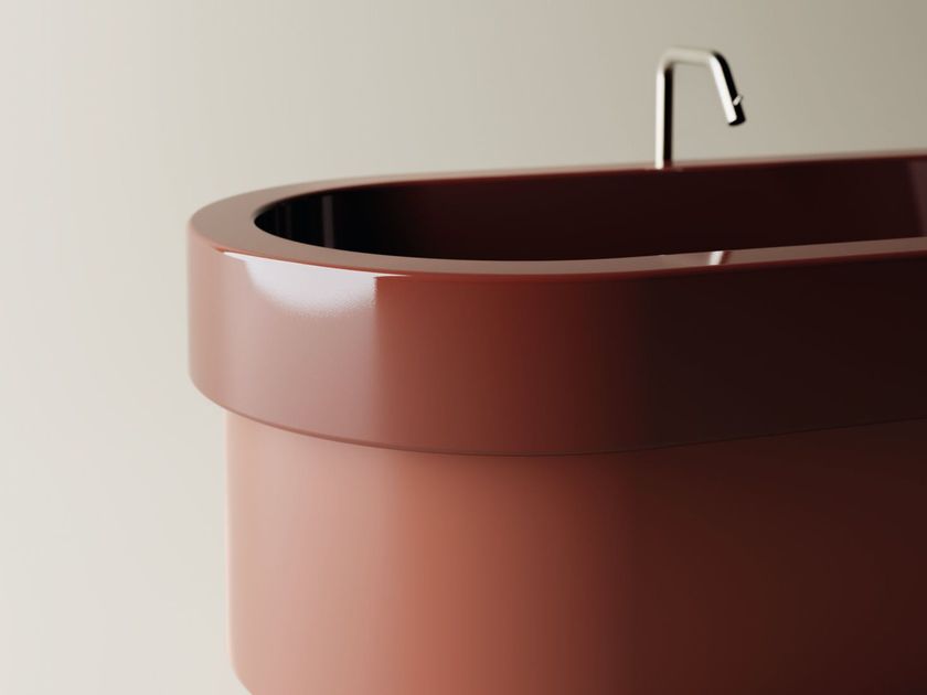 CENOTE by Agape - Vasca da bagno centro stanza ovale in Cristalplant® - 2