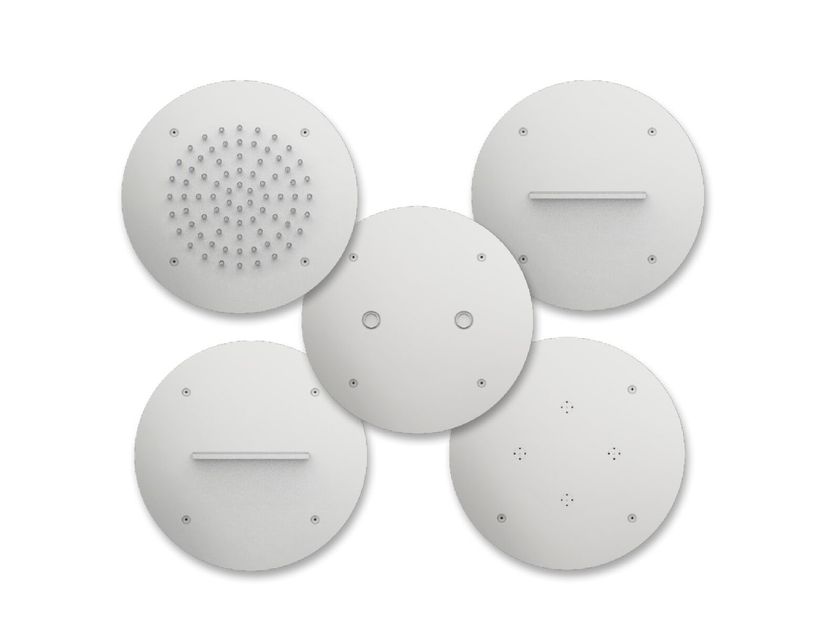 SHOWER PATH ROUND 30 TOP Emotional tunnel with 5 overhead showerheads ...