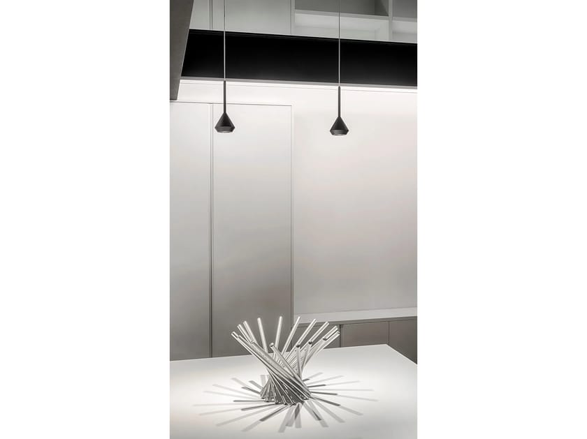 SPIN BASE by Arkoslight - Lampada a sospensione a LED in alluminio - 18
