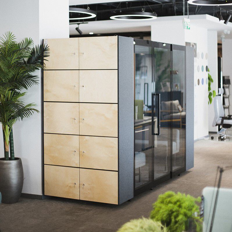 KAMELEON STORAGE Storage unit for office booth By Askia