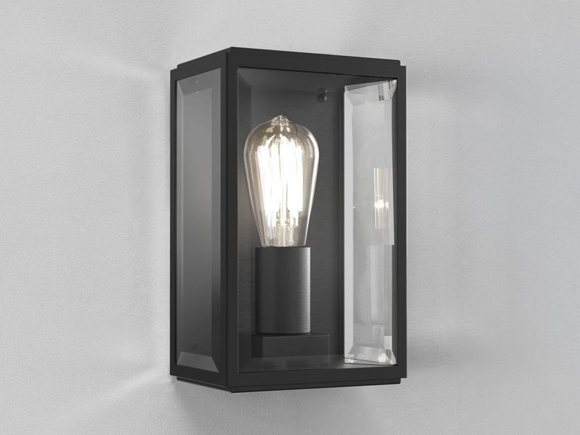 HOMEFIELD 160 Glass and steel outdoor wall lamp By Astro Lighting