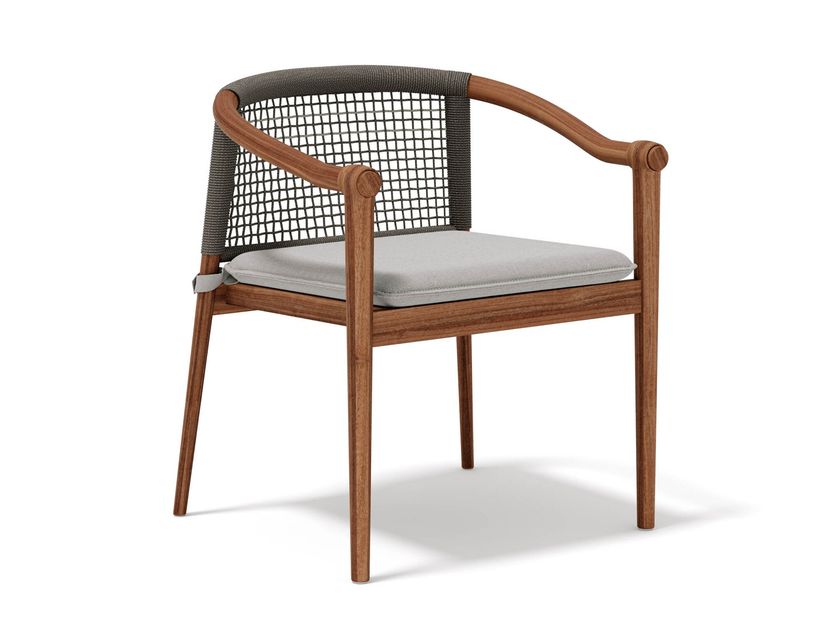 LODGE Silla de teca de jardín con brazos By Atmosphera