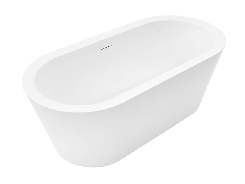 ASSISI Oval freestanding ceramic bathtub By Axa