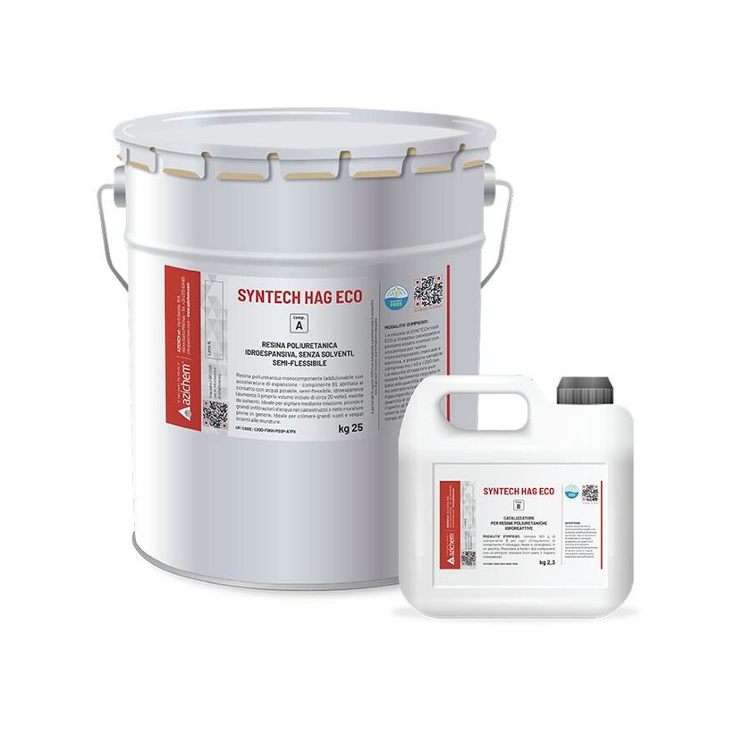 SYNTECH HAG ECO by Azichem - Resina poliuretanica idroespansiva iniettabile - 2